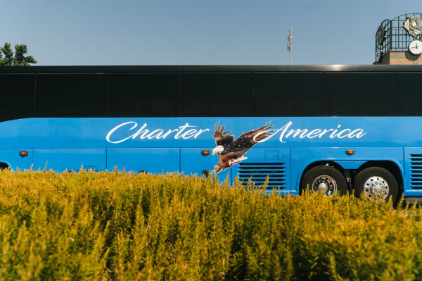 easy, fast, and  reliable transportation charter bus in sacramento california